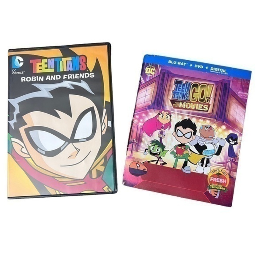 Lot 2 of Teen Titans & Teen Titans Go DVD and Blu-Ray - Kids movies and shows DC